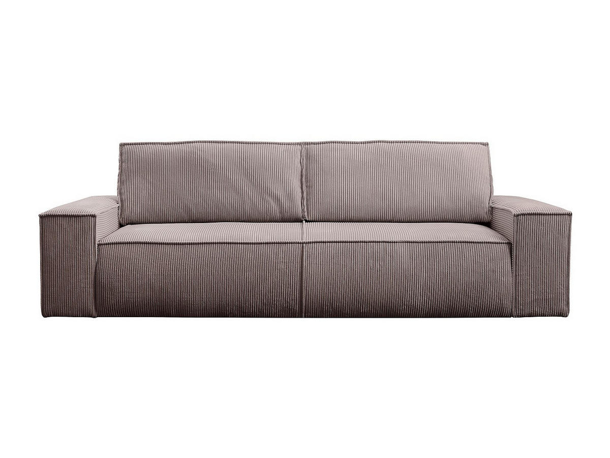 SCHLAFSOFA 4-Sitzer - Cord - Malve - AMELIA - Lila, Textil (257/85/102cm) - Vente-Unique
