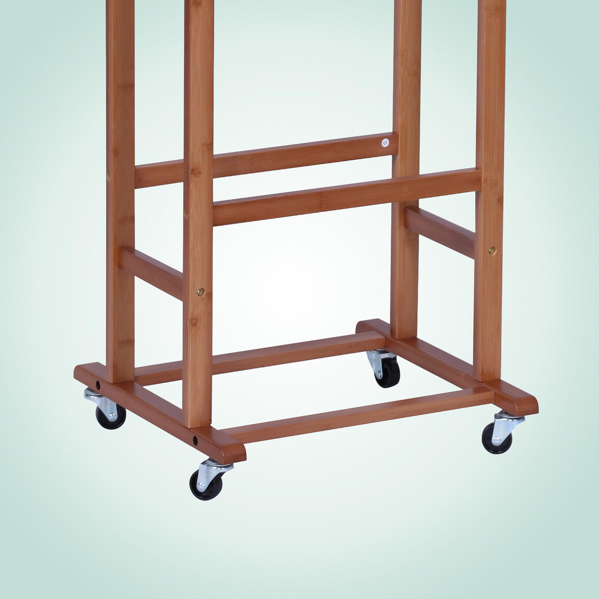 HERRENDIENER - Dunkelbraun, Holz/Kunststoff (47/107/37cm) - Relaxdays