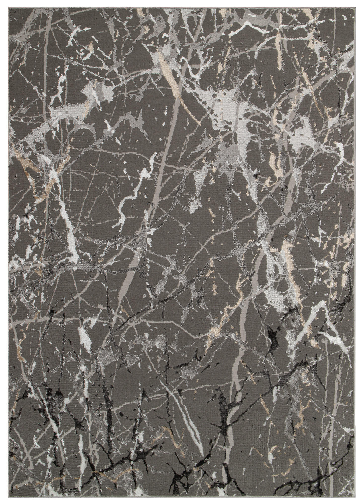 TEPPICH CRYSTAL Dunkelgrau 300/400 cm - Dunkelgrau, Textil (300/400cm) - Tapiso