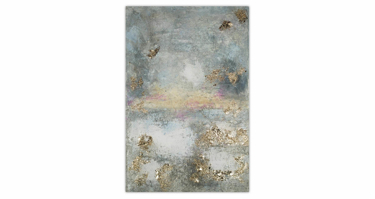 ACRYLBILD HANDGEMALT 80/120 cm - Grau, Holz/Textil (3.06/120cm) - KUNSTLOFT