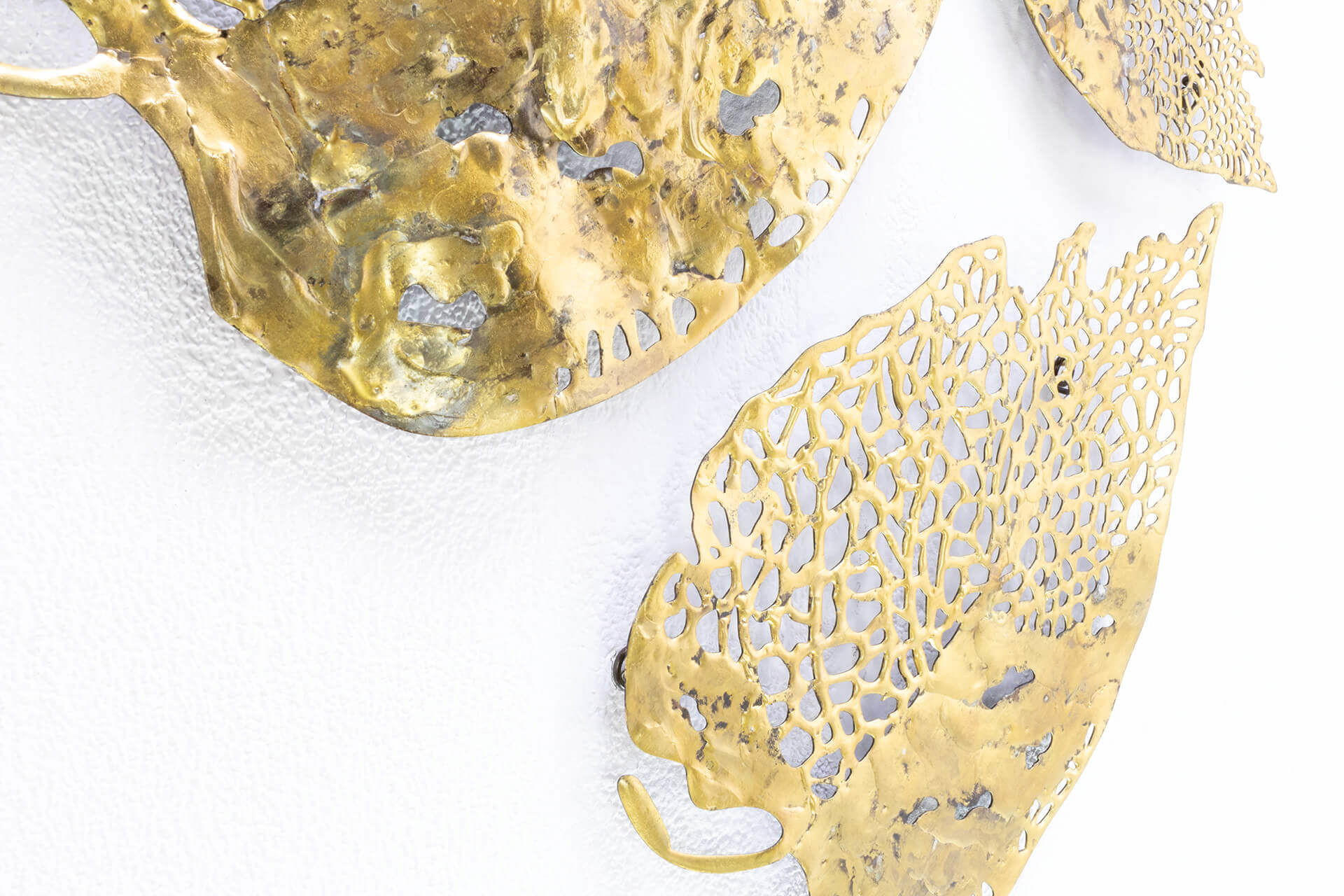WANDDEKO 60/47 cm - Goldfarben, Metall (60/47/2cm) - KUNSTLOFT