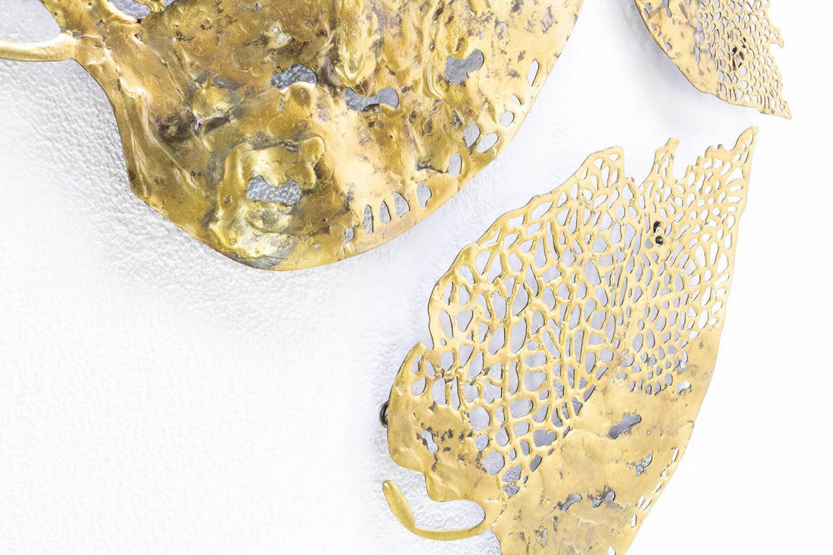 WANDDEKO Gold 60/47 cm - Goldfarben, Metall (3.01/47/2cm) - KUNSTLOFT