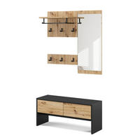 ŠATNÍ SKŘÍŇ Selena Antracit/Artisan - antracitová, kompozitní dřevo (90/40/30.1cm) - Vicco