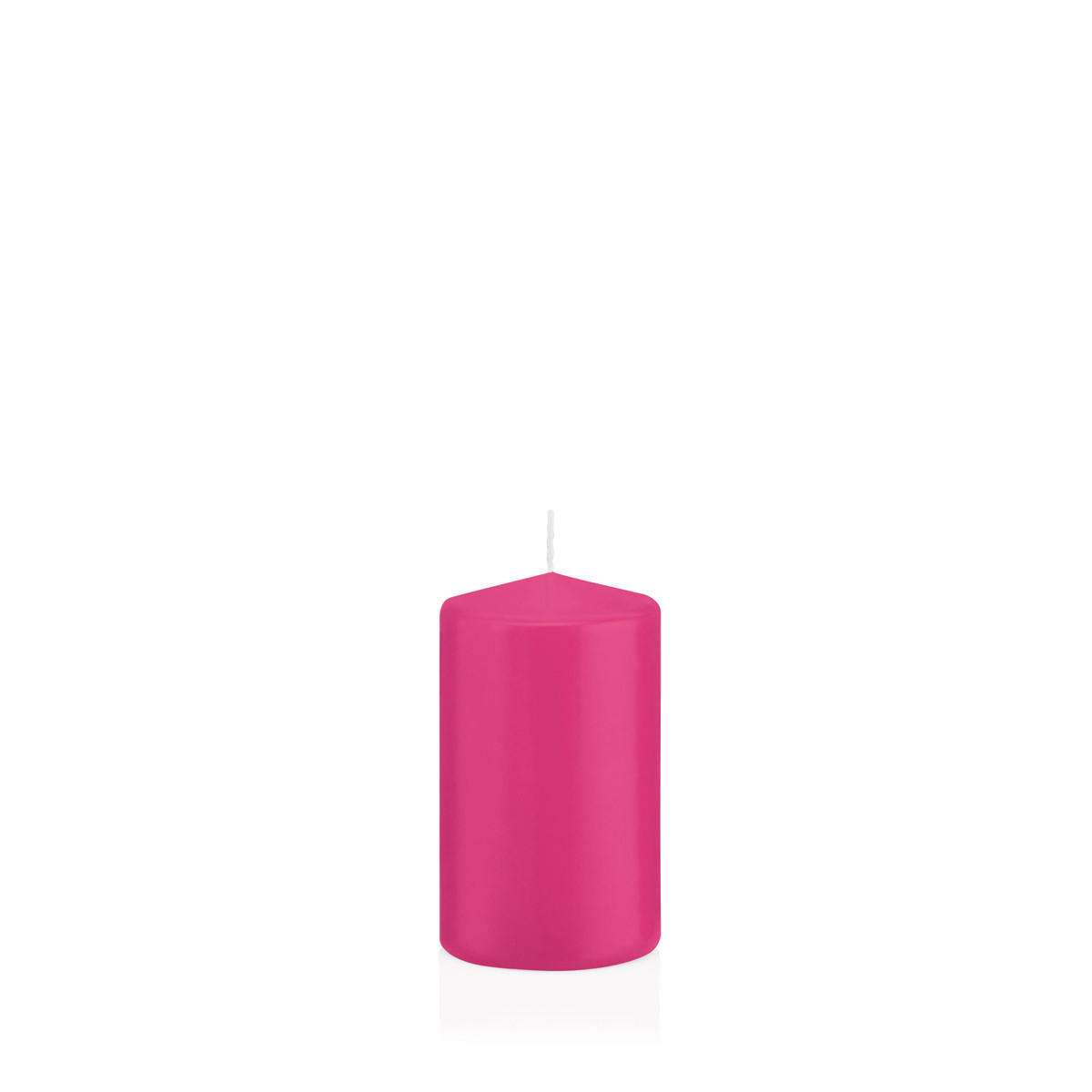 STUMPENKERZEN Pink Ø 58 x 100 mm, 16 Stück - Pink, Paraffin (6/10cm) - Wiedemann Kerzen