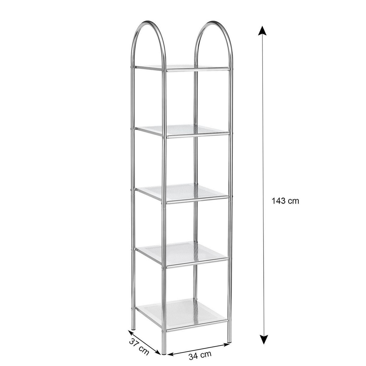 BAD STANDREGAL SECA - Chromfarben, Metall (37/34/143cm) - CARO-Möbel