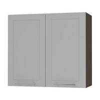 KÜCHENHÄNGESCHRANK Kvantum W3/80 Dust Grey Matt / Lava Matt 80 / 32,5 / 72cm - Dunkelgrau/Grau, Holz/Holzwerkstoff (80/72/32.5cm) - Feldmann-Wohnen