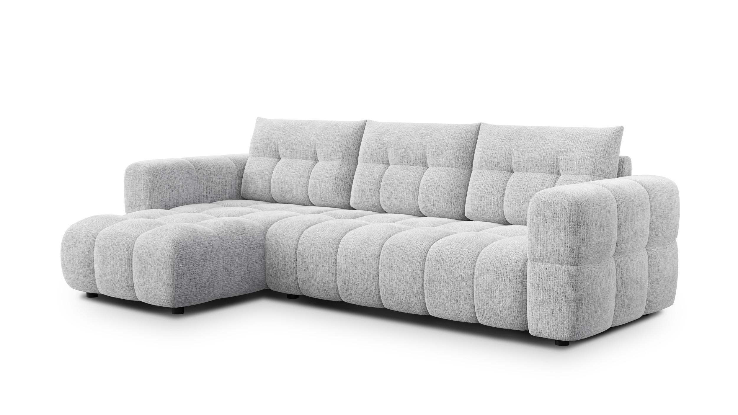 Wozimo Ecksofa Hellgrau 294x160 cm