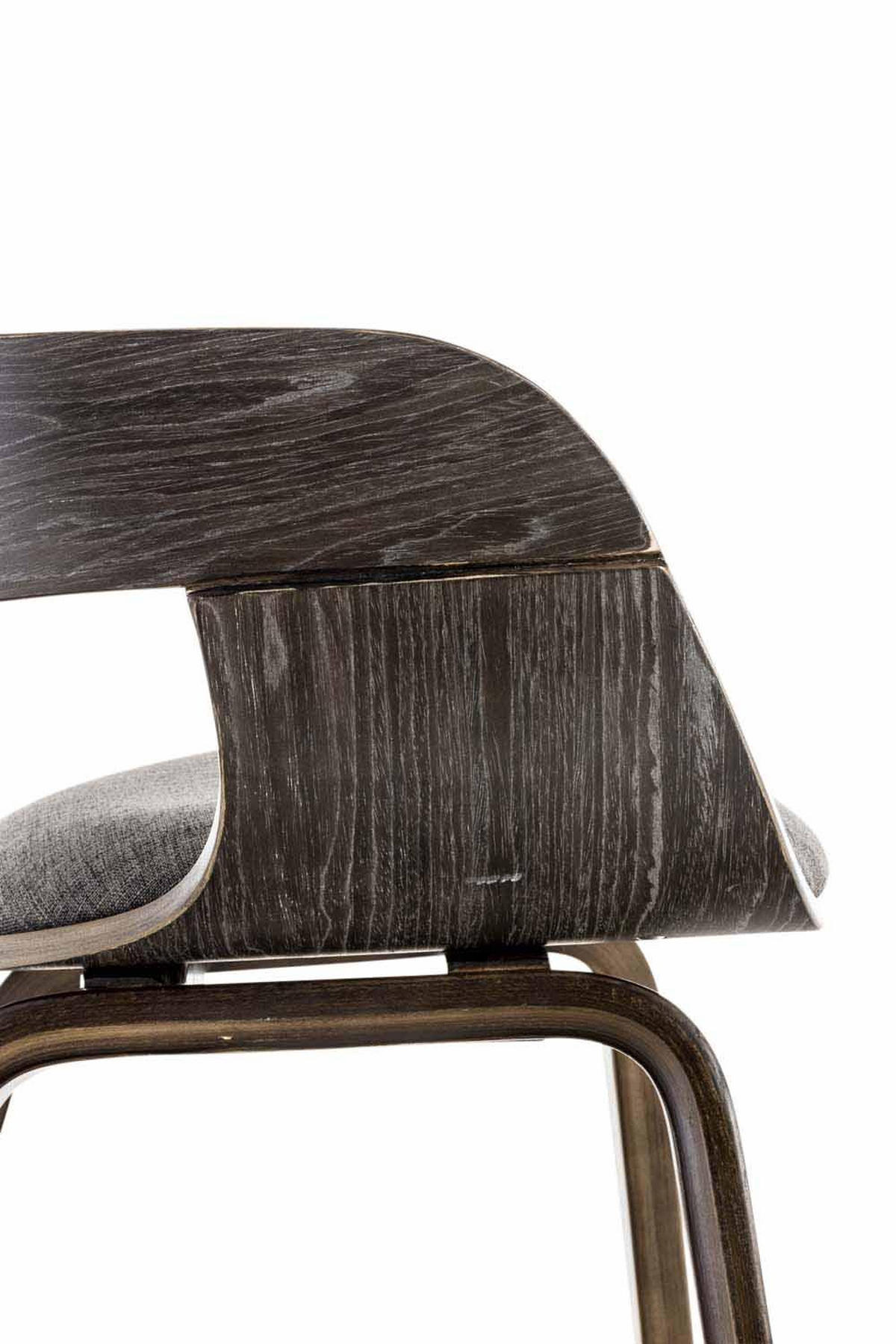 ARMLEHNENSTUHL Stoff Grau/Hellgrau - Hellgrau/Grau, Holz/Textil (49/73/46cm) - CLP