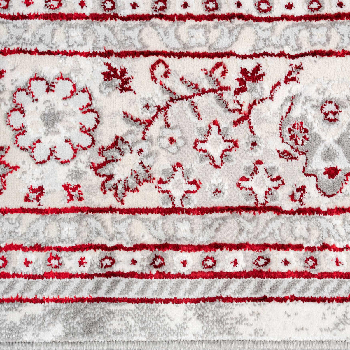 WEBTEPPICH Victoria Rot - Rot, Textil (160/230cm) - Kukoon Rugs