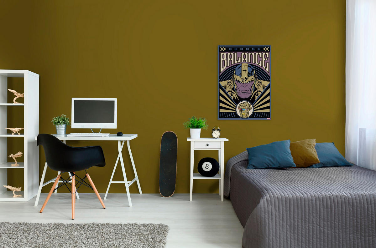 LEINWANDBILD Marvel Wählen Sie Balance - Leinwand 50x70cm - Multicolor, Holzwerkstoff (70/50cm) - Marvel