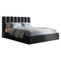 POLSTERBETT Nox - Anthrazit/Naturfarben, Holzwerkstoff/Textil (180/200cm) - MIRJAN24