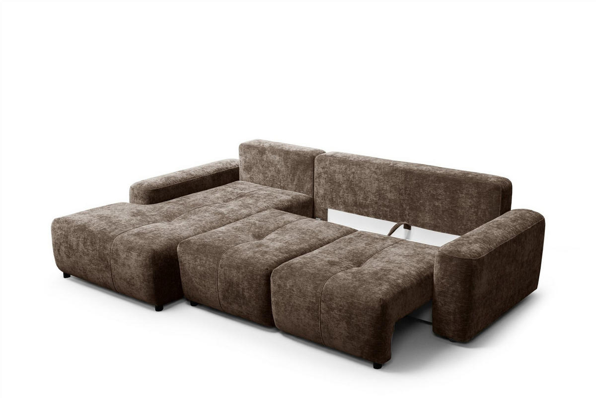 ECKSOFA Argos In Vibe - Braun, Holzwerkstoff/Textil (170/267cm) - Fun Möbel