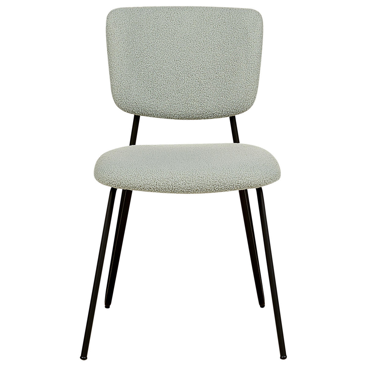 ÉTKEZŐSZÉK 2 darabos Szett Buklé világoszöld Nelko - fekete/zöld, textil (50/81/51cm) - Beliani