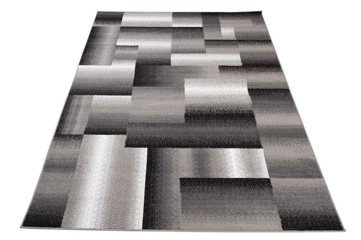 TEPPICH MAYA Creme Vierecke Streifen Verwischt 200/250 cm - Creme, Textil (200/250cm) - Tapiso
