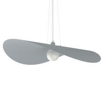 HÄNGELEUCHTE Piuma D90 - Grau, Metall (90/90/120cm) - Lumicom