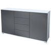 SIDEBOARD Santo Anthrazit matt - Anthrazit, Holzwerkstoff (138.5/75.5/35cm) - Vladon