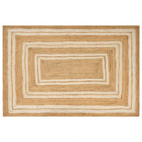TEPPICH geflochten Beige 200/300 cm Elmali - Beige, Naturmaterialien (200/300cm) - Beliani