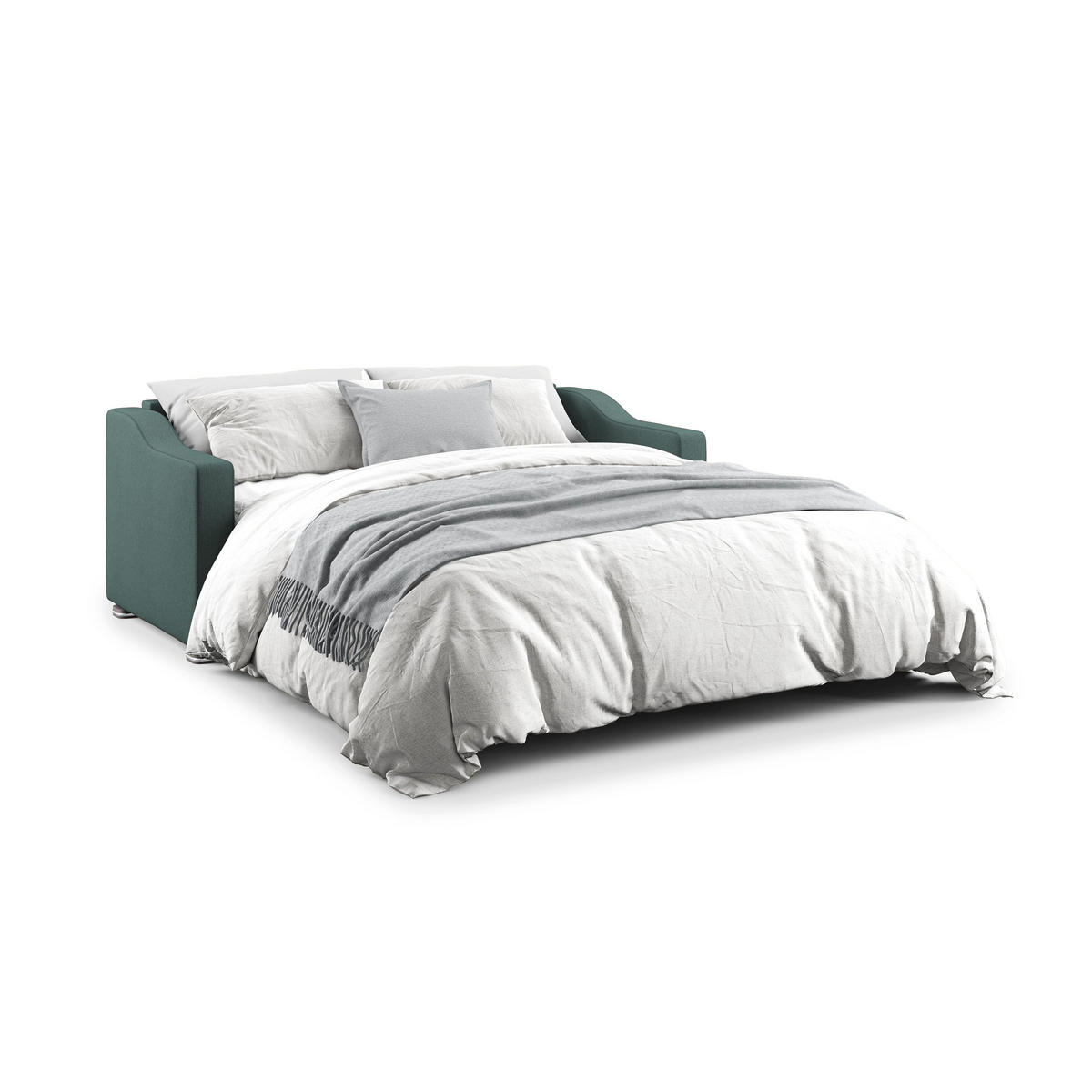 SCHLAFSOFA Amber - Grün, Textil (191/100/98cm) - Divani.store