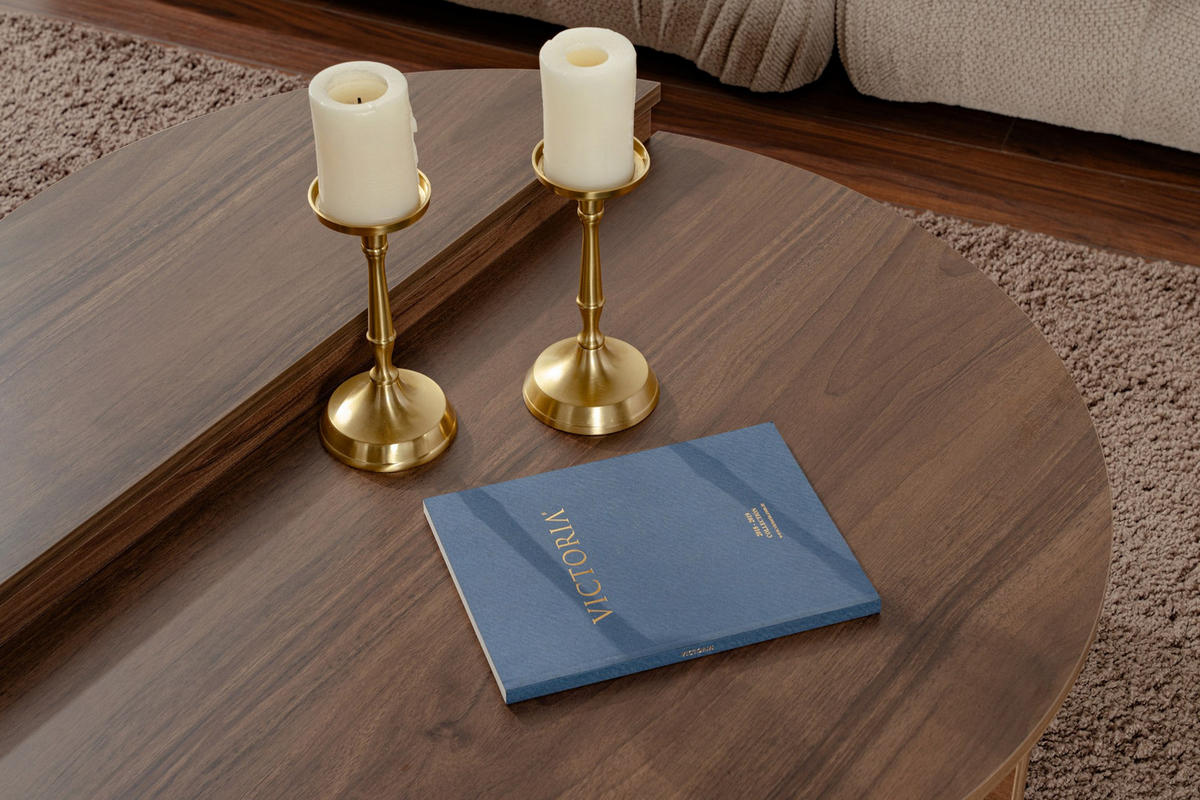 COUCHTISCH orion Dunkelbraun - Braun, Holz (90/60/30cm) - Habitat Garten