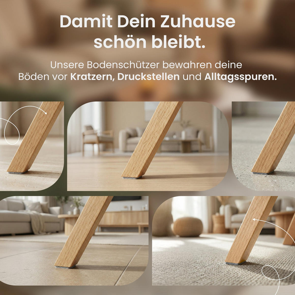 STUHL 4er Set Samt Grau - Eukalyptusholzfarben/Grau, Holz/Textil (49/87/58cm) - CLP