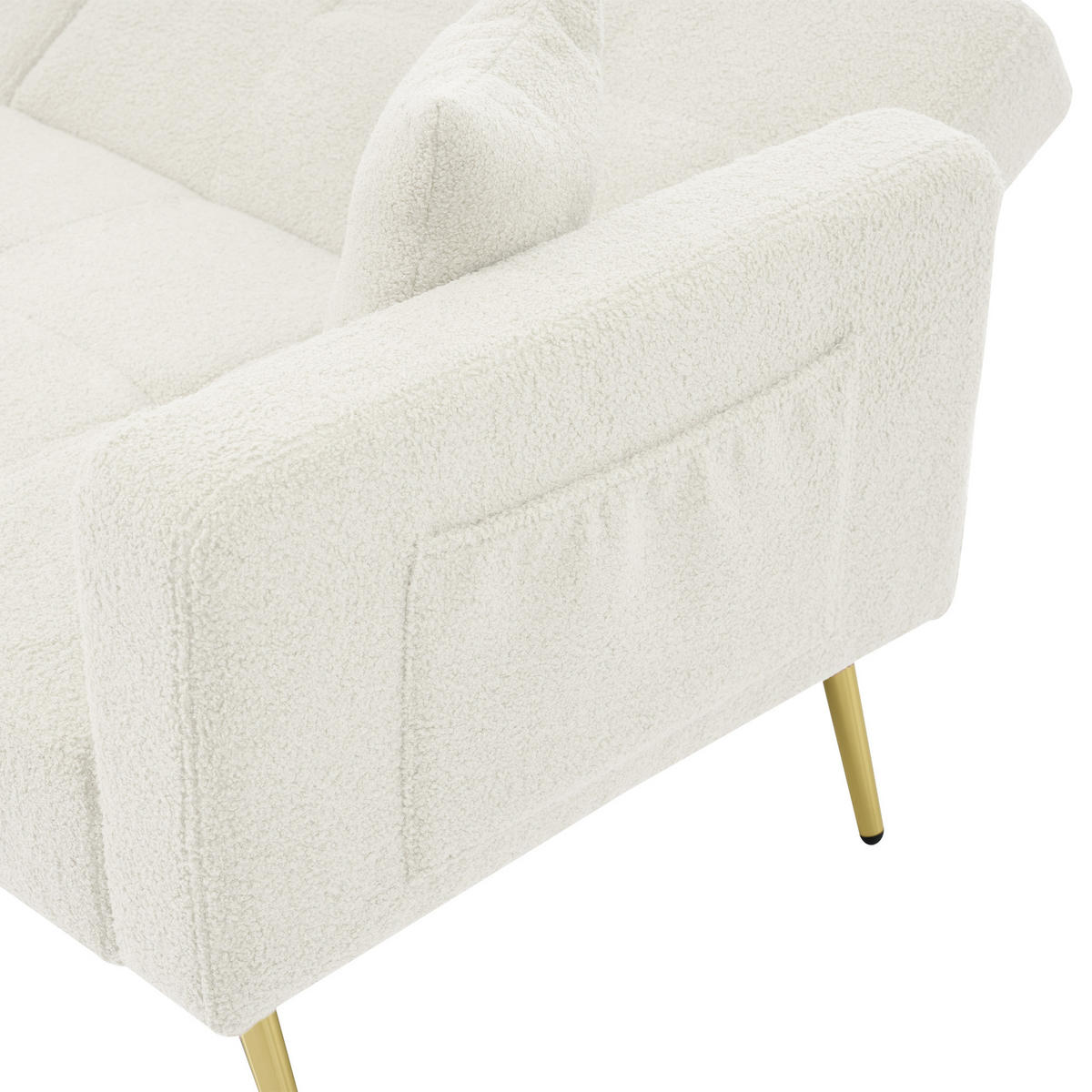 SOFA 2-Sitzer 175/64/72 cm Weiß - Weiß, Textil (64/72/175cm)