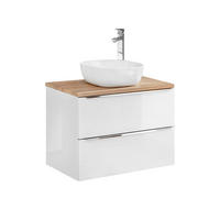 WASCHTISCH 80.4cm April Weiß - Weiß, Holzwerkstoff (80.4/59/46cm) - Petits-meubles
