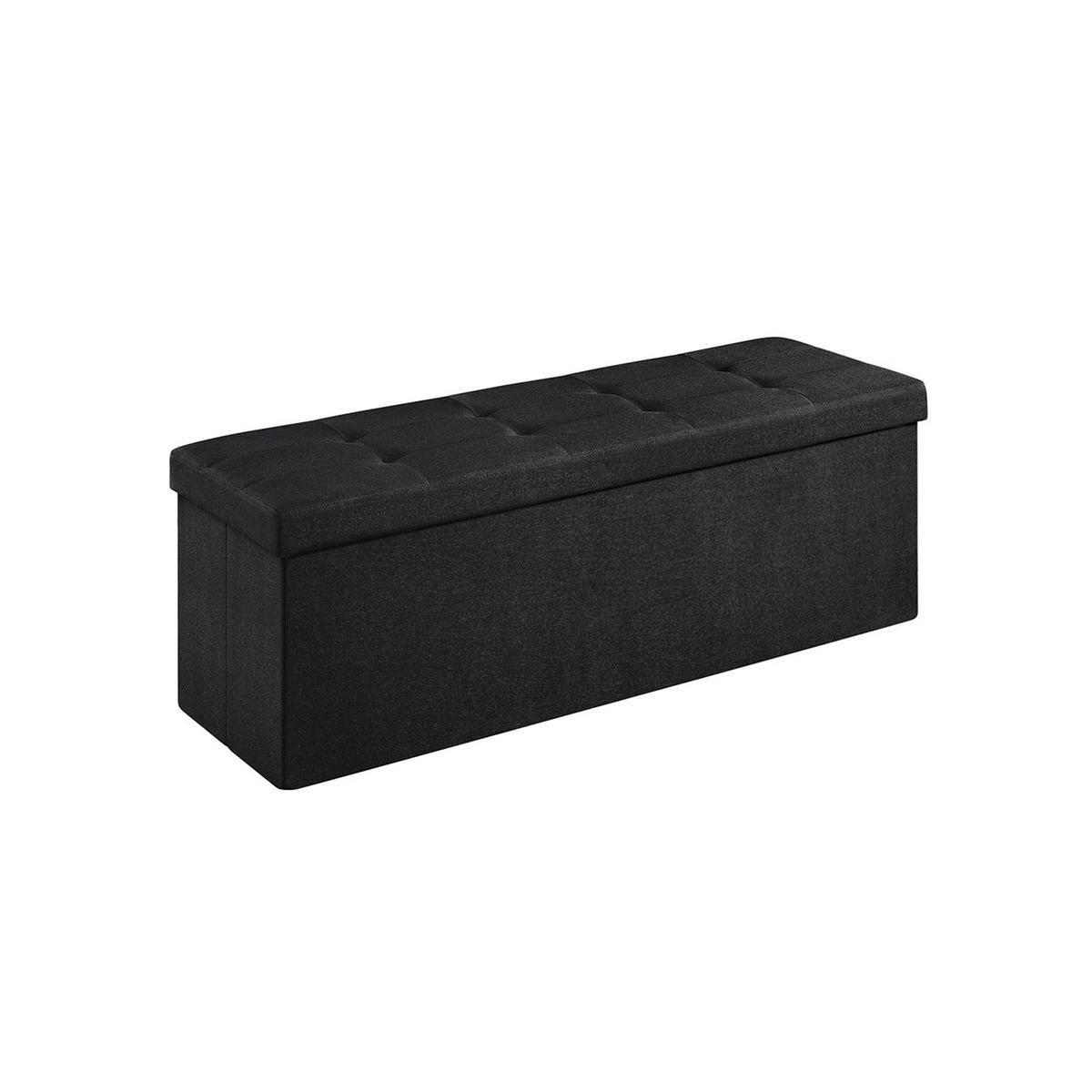 SITZBANK VICTORIA - Schwarz, Holzwerkstoff (38/38/110cm) - Hansiro