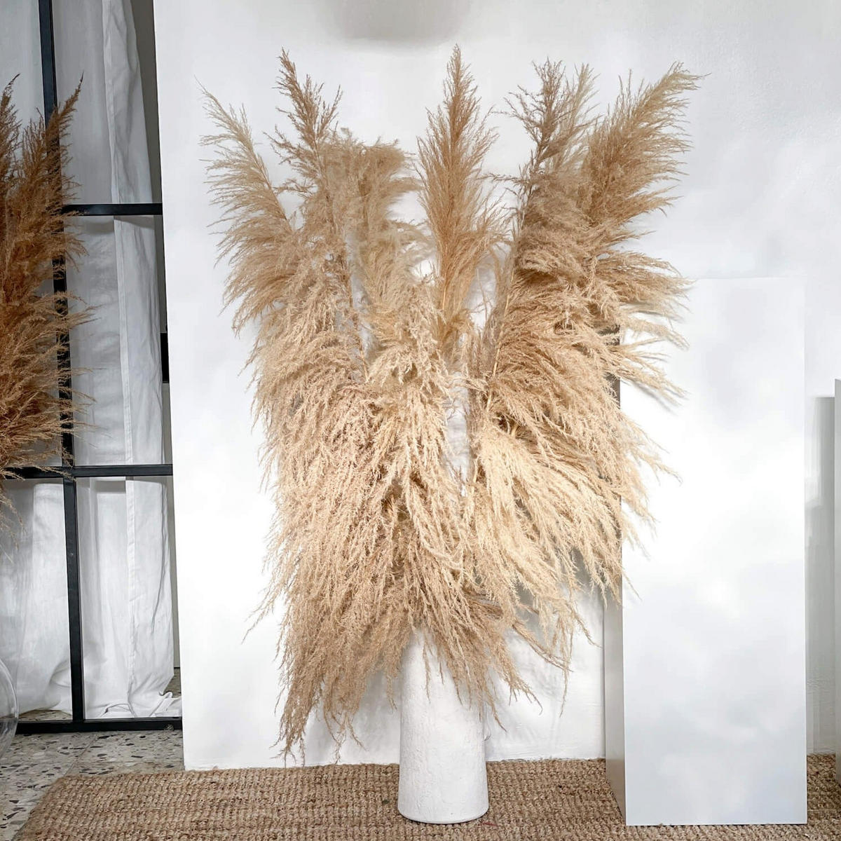 PAMPASGRAS XL: Zeitlose Eleganz für Dein Zuhause - braun / 115 cm / 1 Wedel - Braun, Naturmaterialien (115cm) - Lykke & You