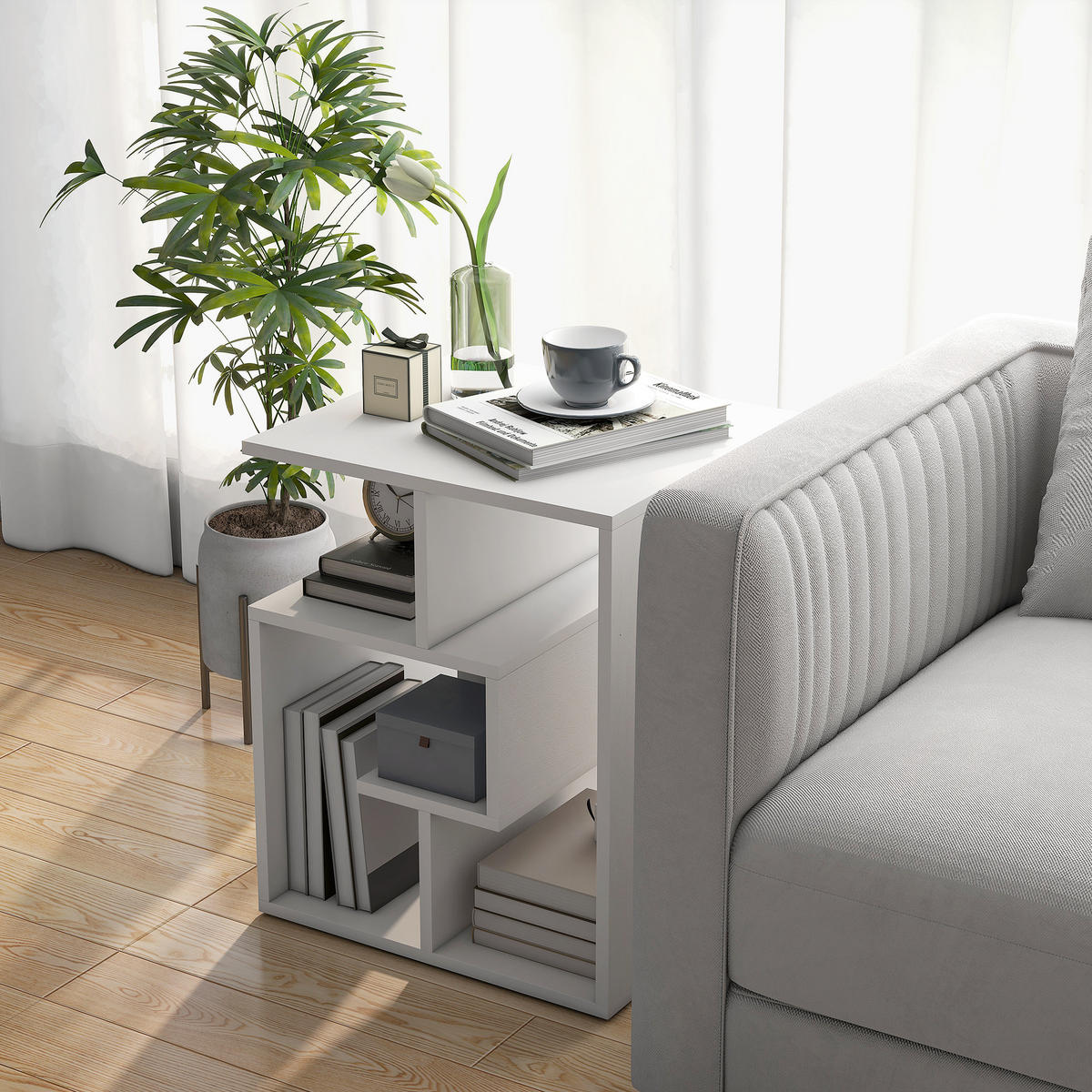 BARTISCH Weiß 1 Stück - Weiß, Kunststoff (45/40/55cm) - GiPP