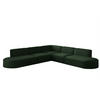 ECKSOFA Universal Palma Opera Velvet - Grün, Holzwerkstoff/Textil (276/276cm) - Fun Möbel