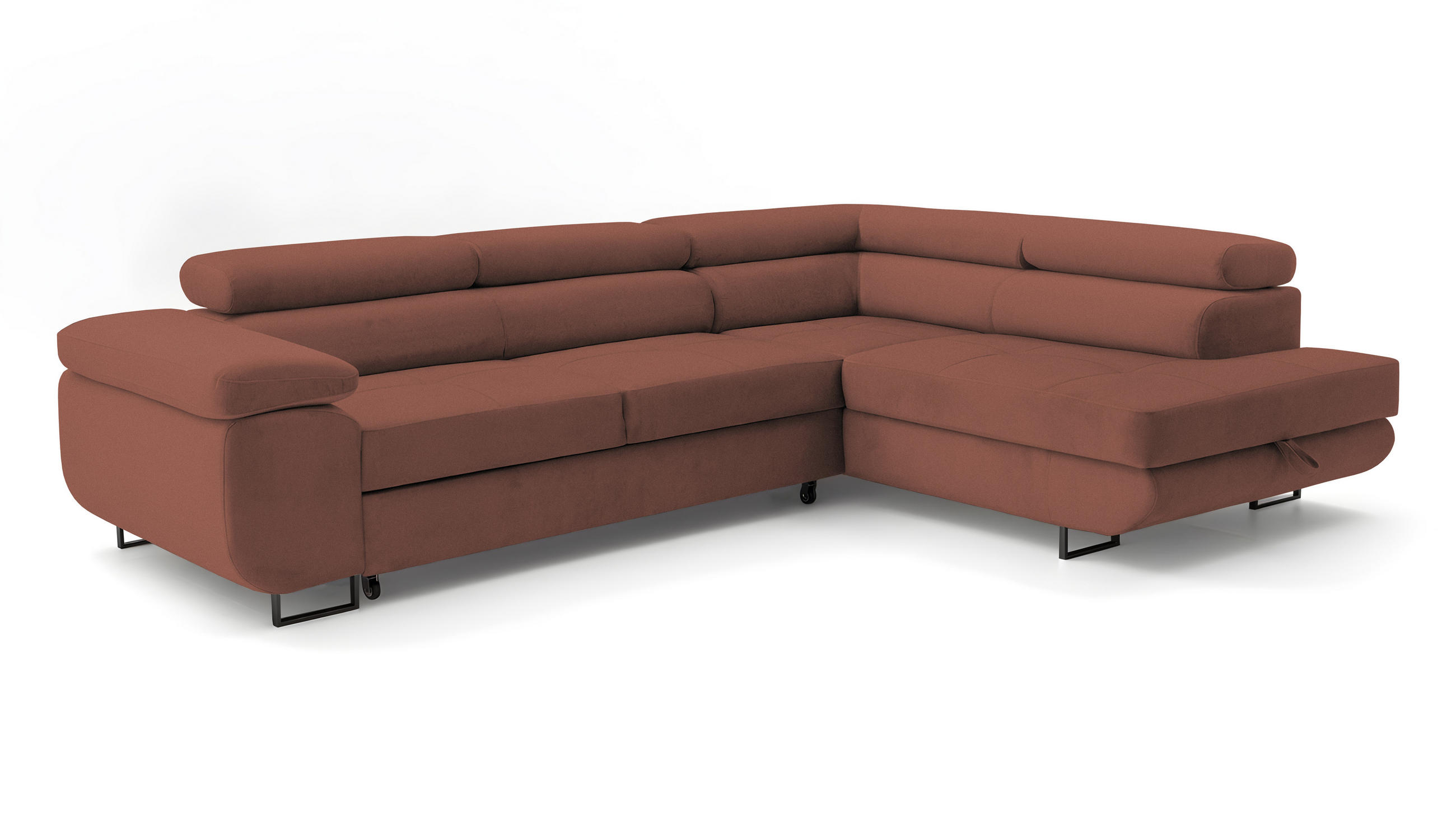 XXXLutz Ecksofa Hellrosa 275x203 cm