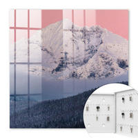 SCHLÜSSELBOX Weiß 30x30 cm – Türöffnung nach rechts - Wintergipfel - Pink, Metall (30/30/5cm) - TULUP