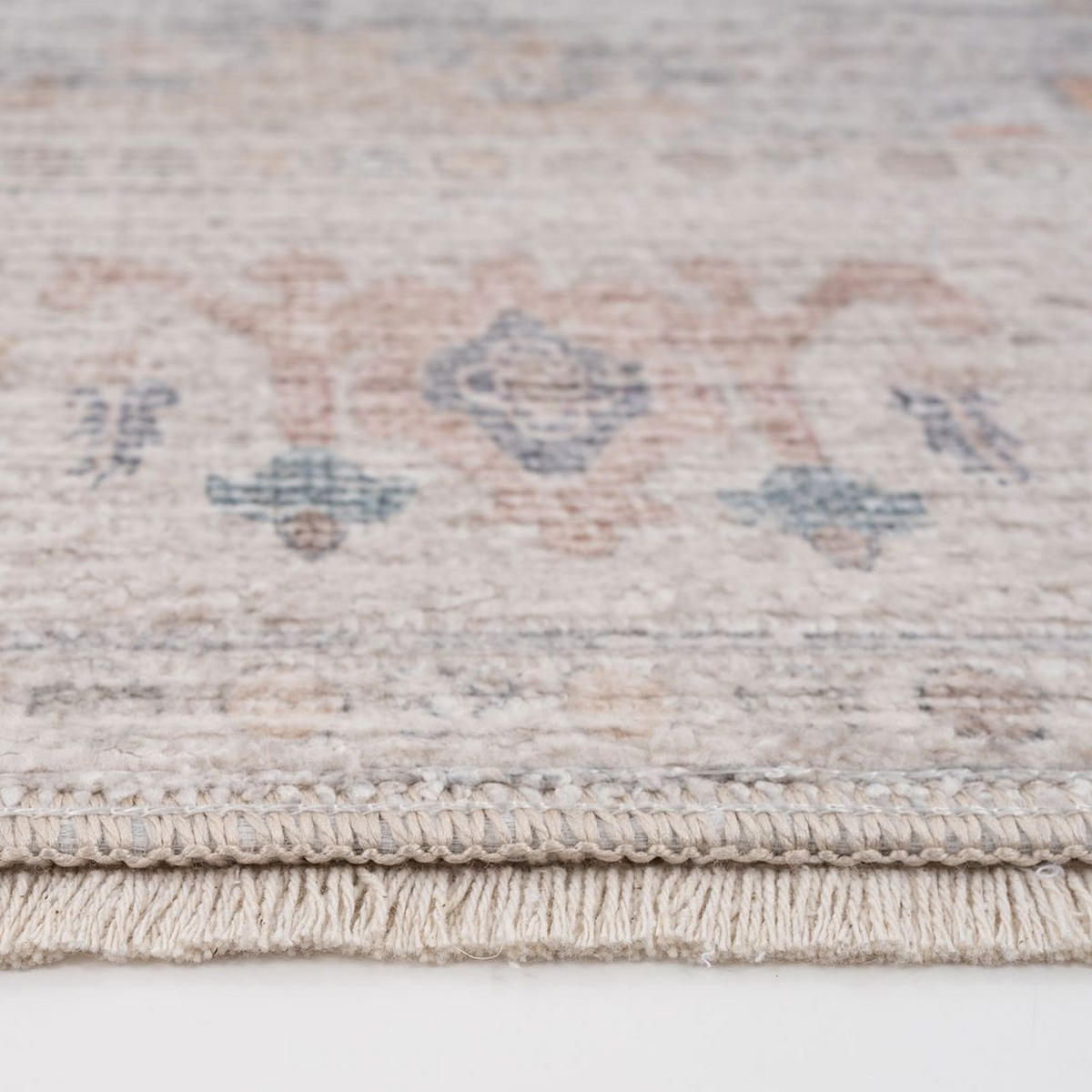 VINTAGE-TEPPICH Ishani Audrey Beige - Beige, Textil (191/279cm) - Kukoon Rugs