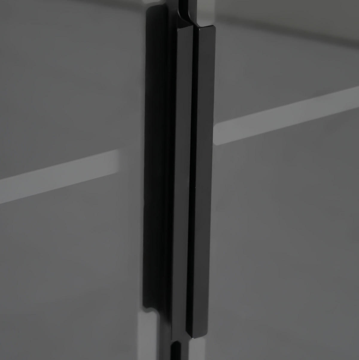 VITRÍNA z MDF 110x35x160 cm černá s LED osvětlením, výsuvnými policemi a zásuvkami - černá, kompozitní dřevo (110/160/35cm) - Modfu