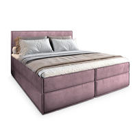 BOXBETT PELLIO 180x200 cm mit Matratze und Topper - Lila - Lila, Holz (180/200cm) - MASSENO