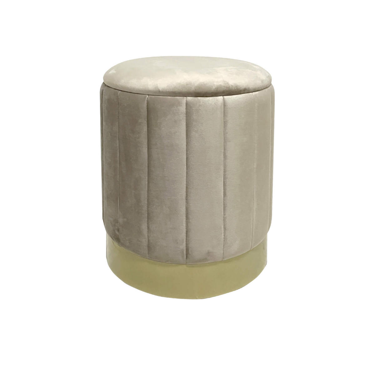 FUSSHOCKER 2er Set Beige 35/35/44 cm - Beige, Textil (35/44/35cm) - Mobili Rebecca