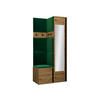 GARDEROBEN-SET Orion XXV - Eiche Artisan/Grün, Holzwerkstoff/Kunststoff (82/186/46cm) - MIRJAN24