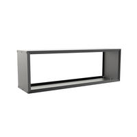 BRENNHOLZREGAL Wooker wide Kaminholzregal Holzlagersystem Schwarz 149 x 49 cm - Schwarz, Metall (149/49/49cm) - Alberts