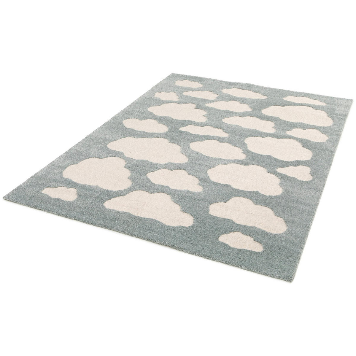 KINDERTEPPICH mit Reliefeffekt blau Blau - Blau, Textil (120/170cm) - AFK Living