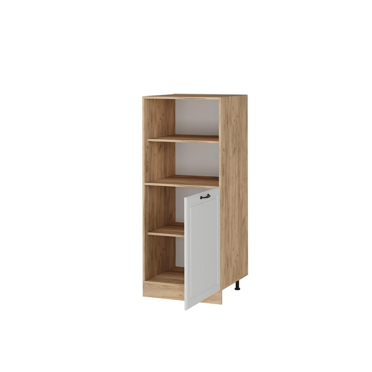 HERDUMBAUSCHRANK R-Line Weiß Landhaus 60 cm - Honigeiche/Weiß, Holzwerkstoff (60/143/57cm) - Vicco