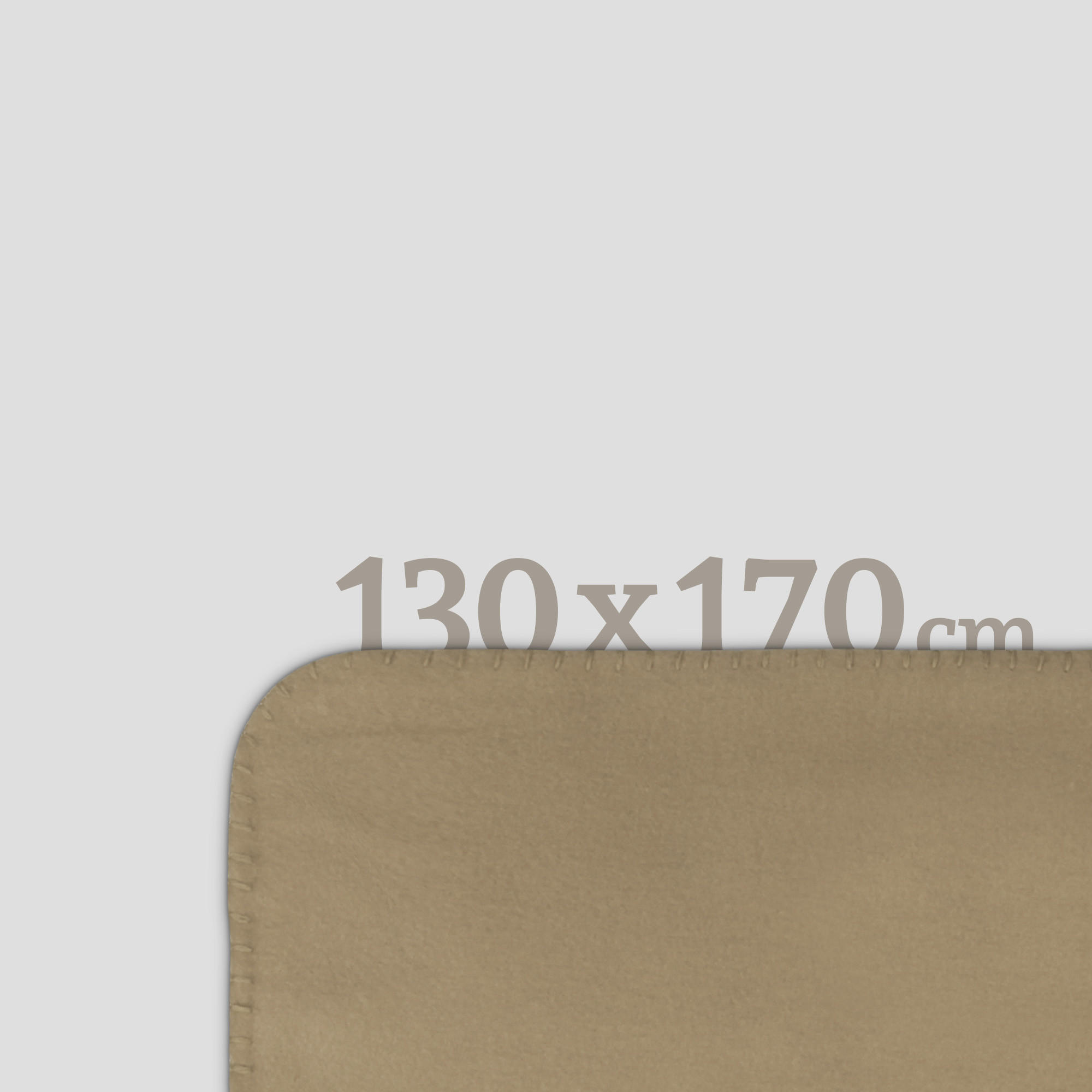 FLEECEDECKE 130x170 cm ( Taupe ) Wohndecke, Kuscheldecke - Öko Tex - warme Coral Fleece Decke, kuschelig und atmungsaktiv mit Kettelrand - Autodecke - Taupe, Textil (130/170cm) - Bestlivings