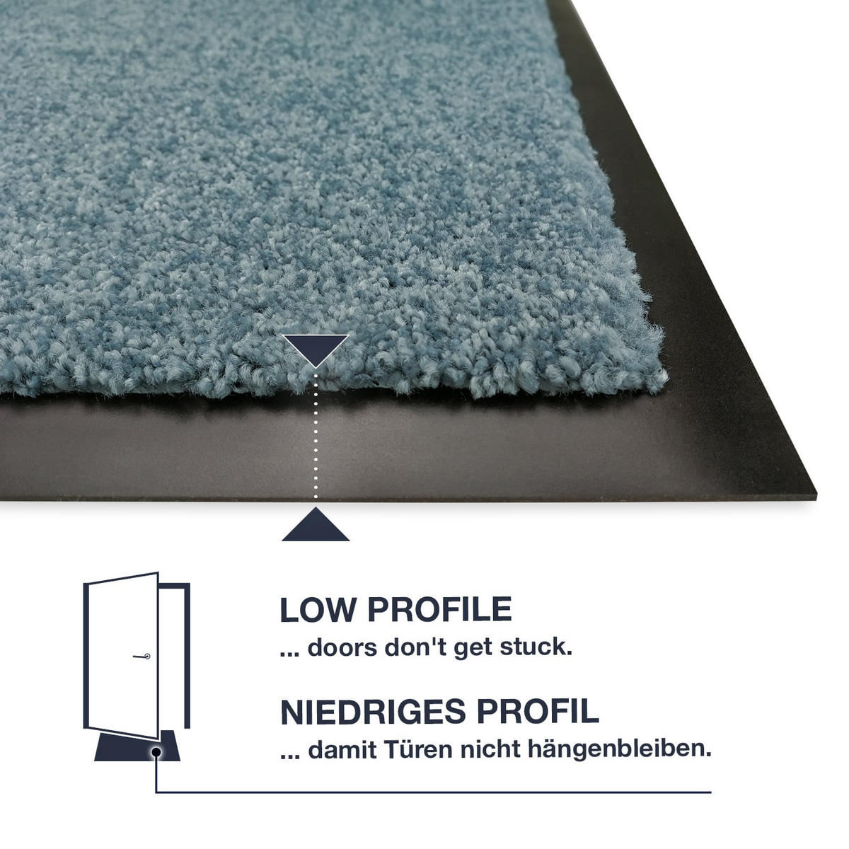FUSSMATTEN FÜR INNEN & AUßEN TÜRMATTE - Grau, Textil (70/120cm) - WohnDirect