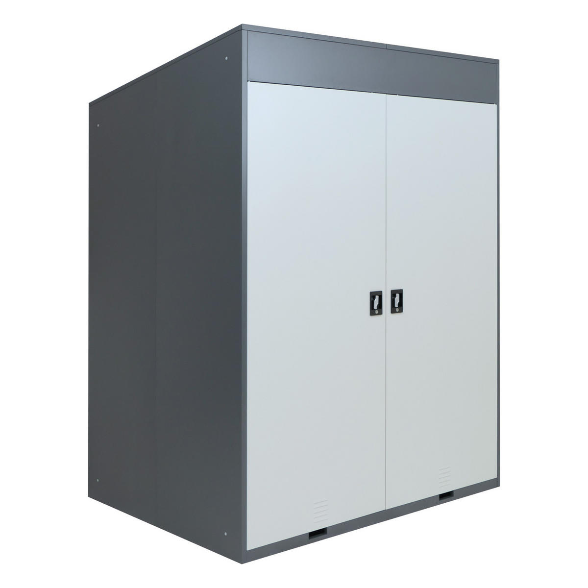 FAHRRADGARAGE H66B rechteckig Anthrazit - Anthrazit, Metall (158/213/125cm) - MCW