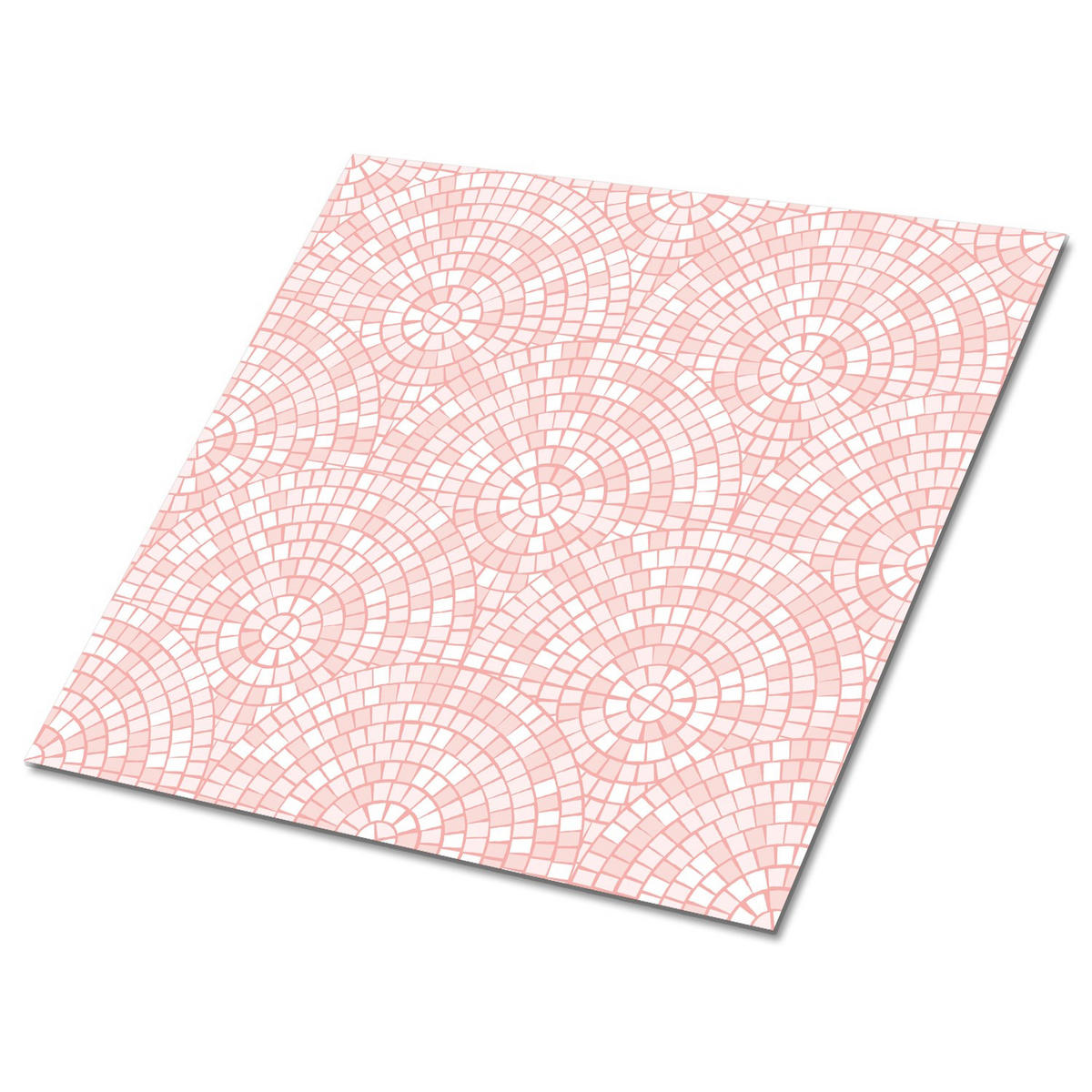 FLIESENAUFKLEBER 9 Stück 30x30 cm selbstklebend Keramikmosaik - Rosa, Textil (30/1.6/30cm) - TULUP