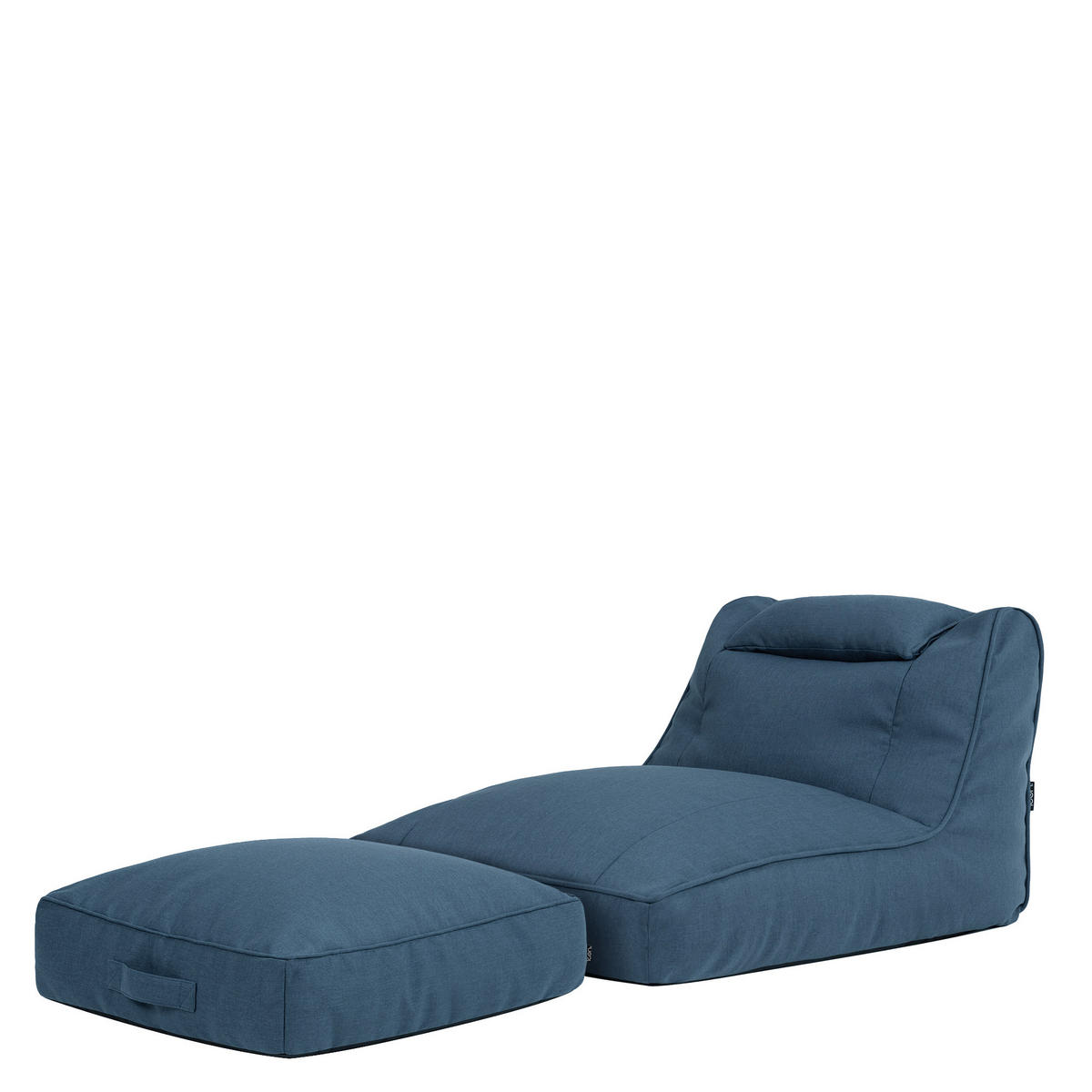 SITZSACK Outdoor mit Bodenkissen Nova - Blau, Textil (84/68/180cm) - icon