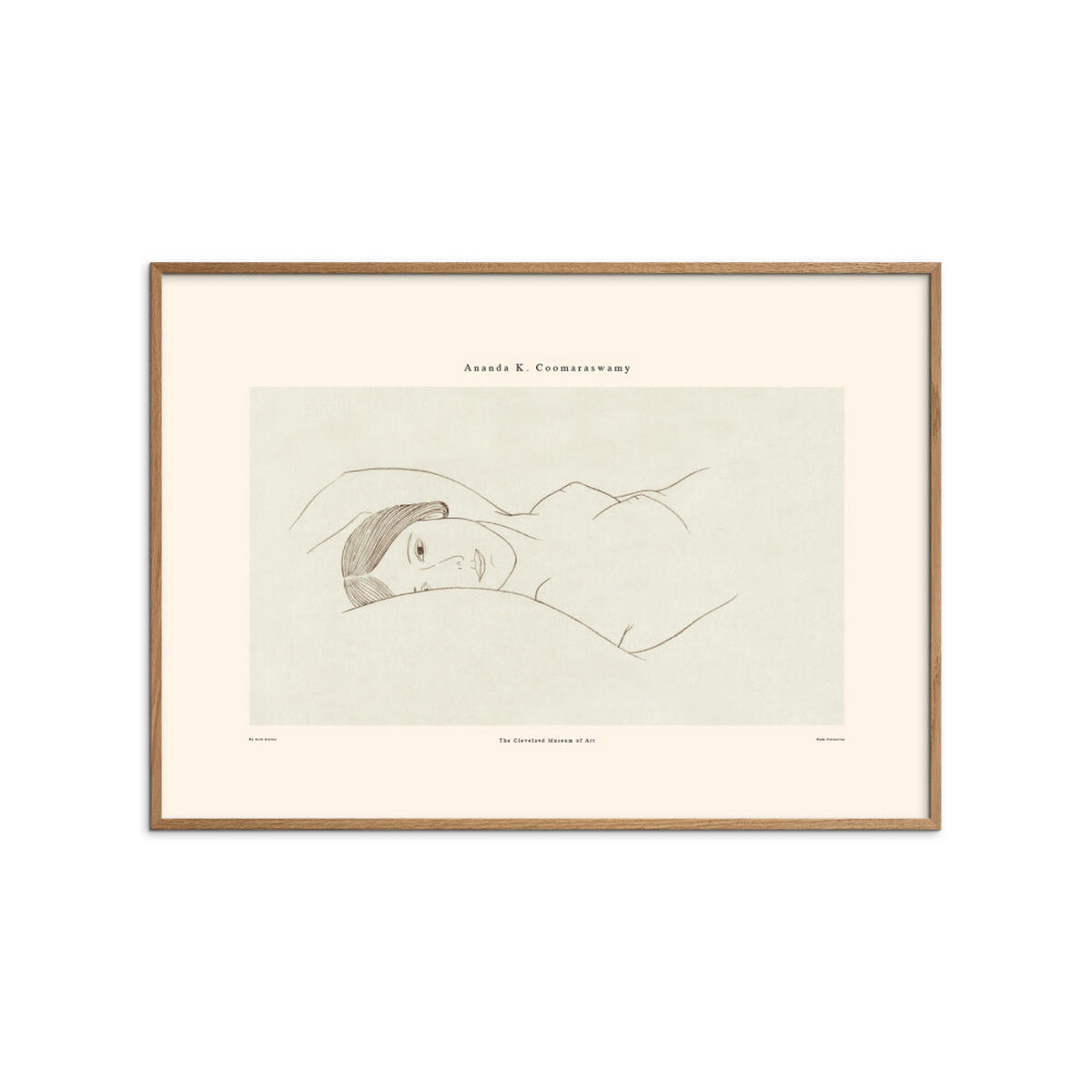 POSTER mit Rahmen Arch Atelier - Ananda 02 - Eichefarben/Naturfarben, Holz/Papier (50/70cm) - Poster&Frame