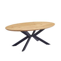 ESSTISCH OVAL AVENTIS - Light Oak, 200 x 120 cm - Hellbraun, Holz (200/120/4cm) - Home Deluxe