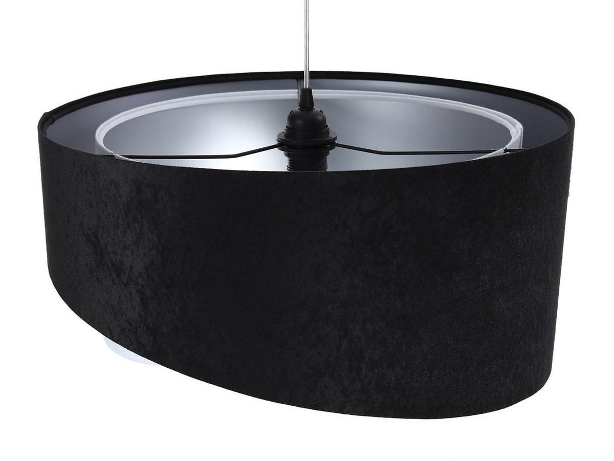 HÄNGELEUCHTE Schwarz 50/23 cm - Weiß, Kunststoff (50/1.3/23cm) - ONZENO