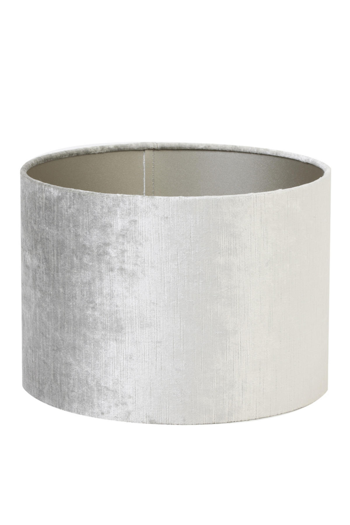 LAMPENSCHIRM Edelstein Silber Ø35/30 cm - Silberfarben, Textil (35/35/30cm) - Light & Living