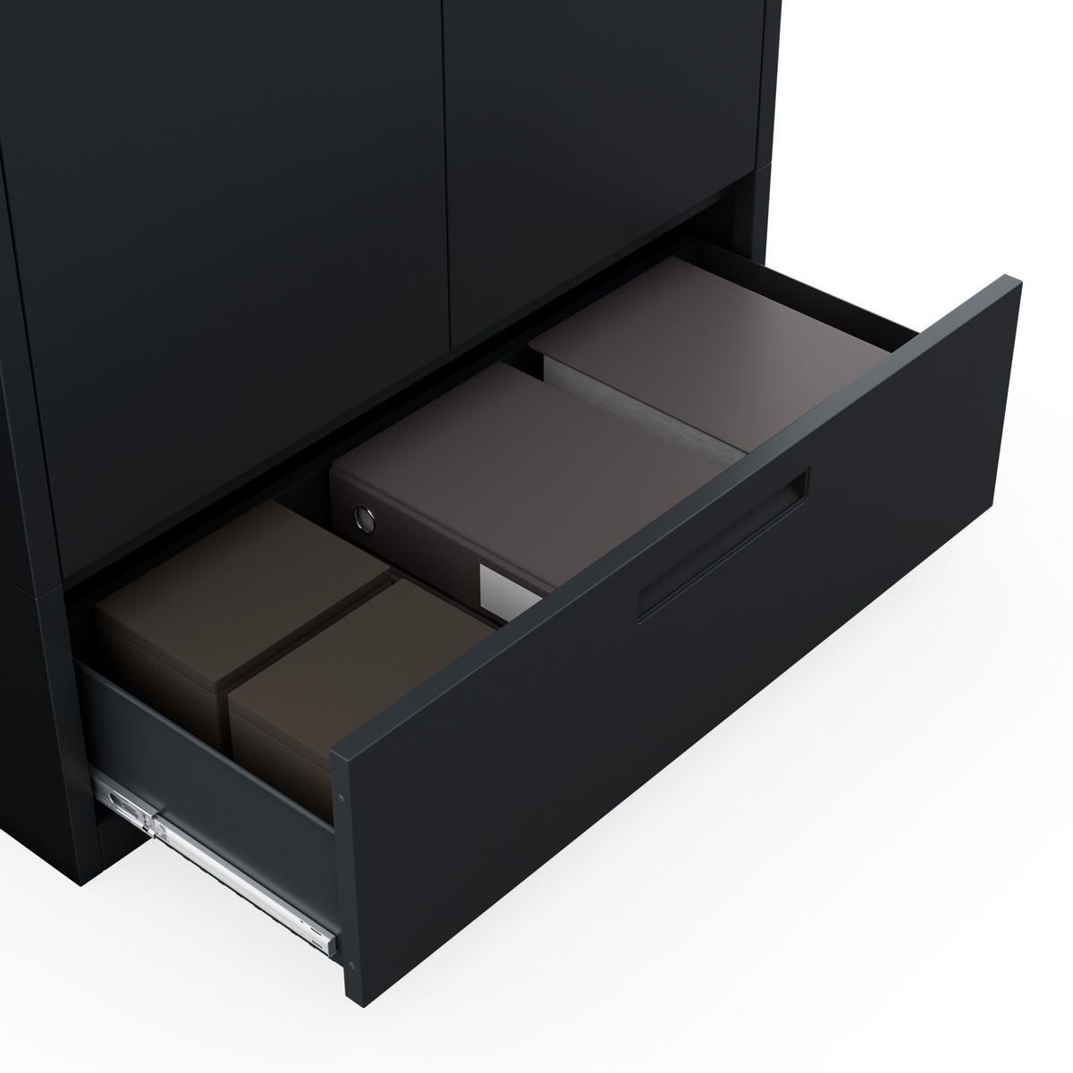 METALLSCHRANK Megan - Anthrazit, Metall (90/185/40cm)